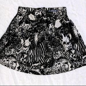 NWOT Sakura Animal Print Mini Skirt